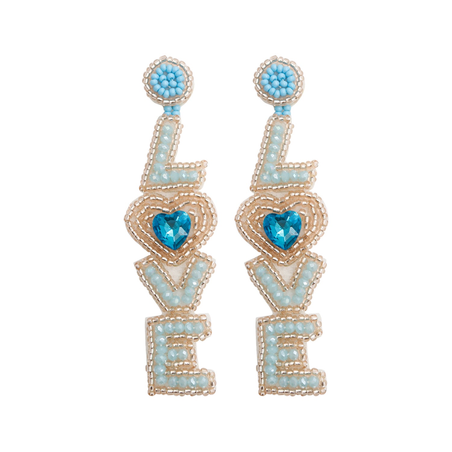 Wholesale Valentine's Day LOVE Bead Earrings